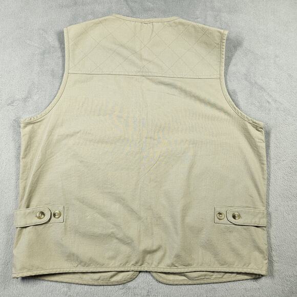 VTG Columbia Utility Vest Mens Size Med Sportswear Company Pockets Beige Fishing - Picture 8 of 13